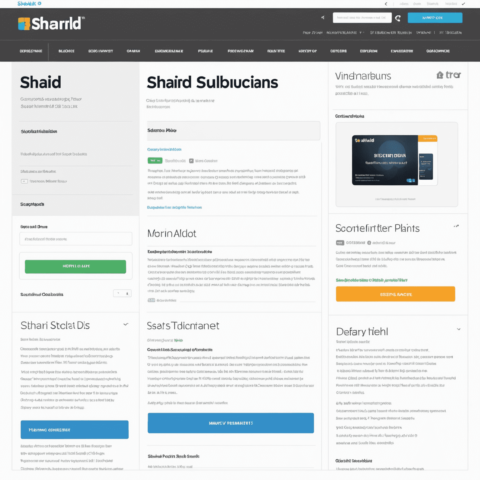 Screenshot of Shahid subscription plans page showing different options for monthly and yearly subscriptions, with prices and features clearly displayed