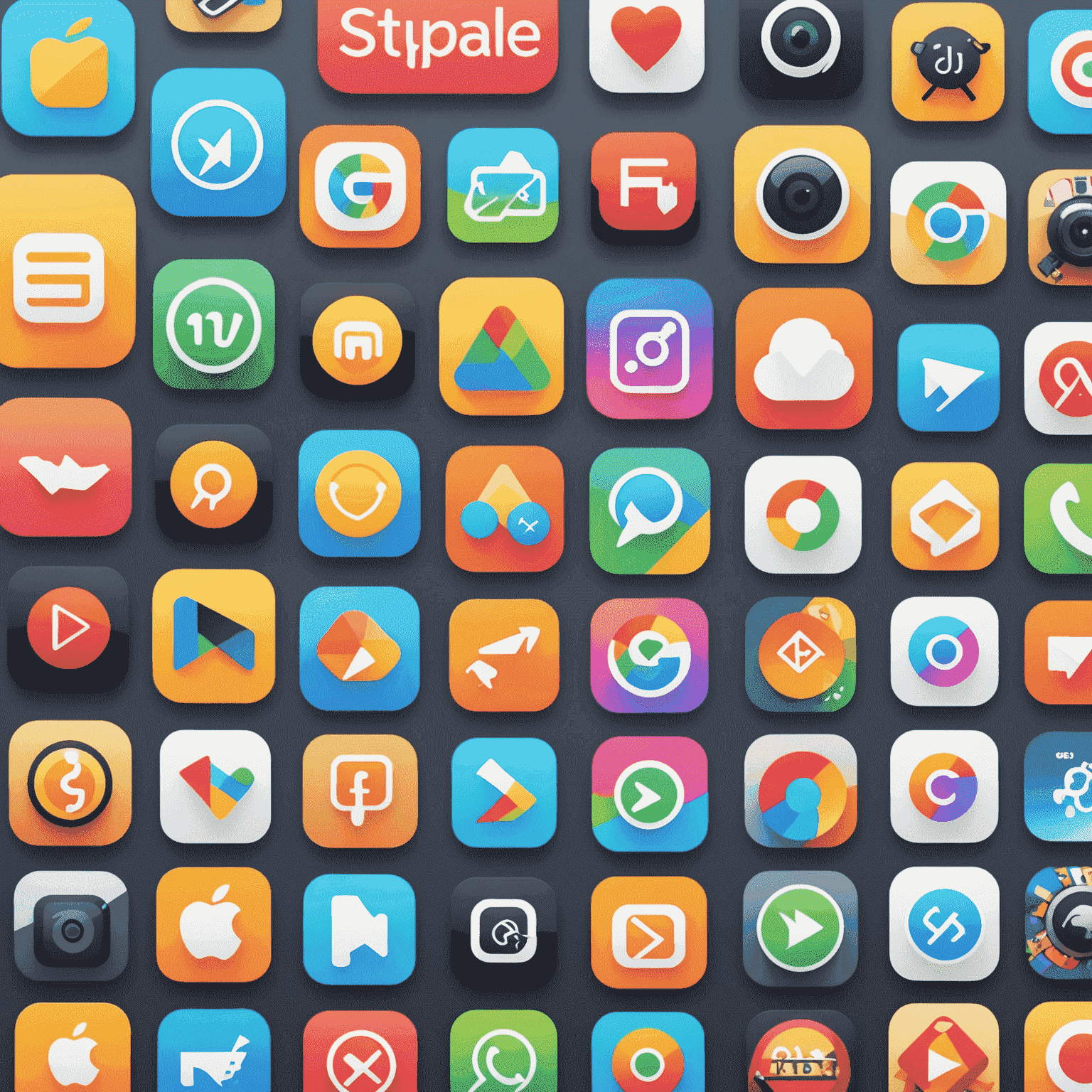 Collage of Shahid app icons on various app stores (Apple App Store, Google Play Store, and smart TV app store) with download buttons visible